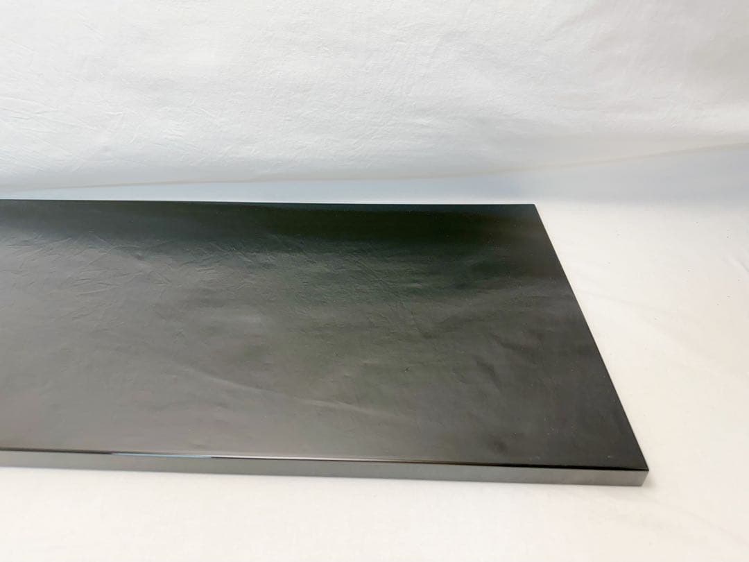 未使用 茶道具 塗師 大徹作 輪島塗 漆長板 壱双 共箱