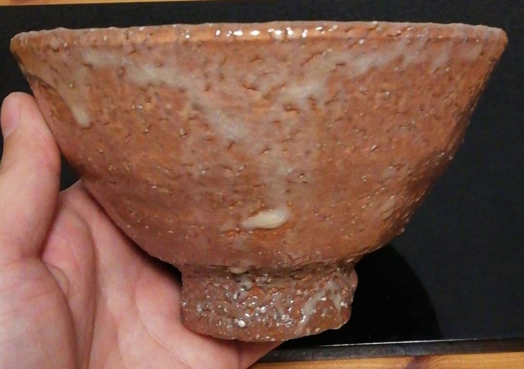 波多野善蔵作　萩焼　茶碗　共箱　共布　茶道具