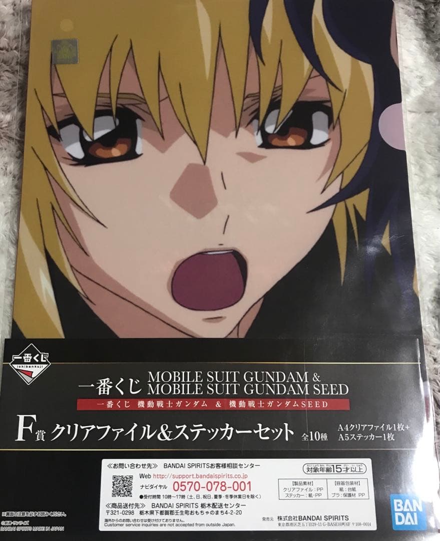 ガンダムseed  アスラン　カガリ　ファイル&ステッカー