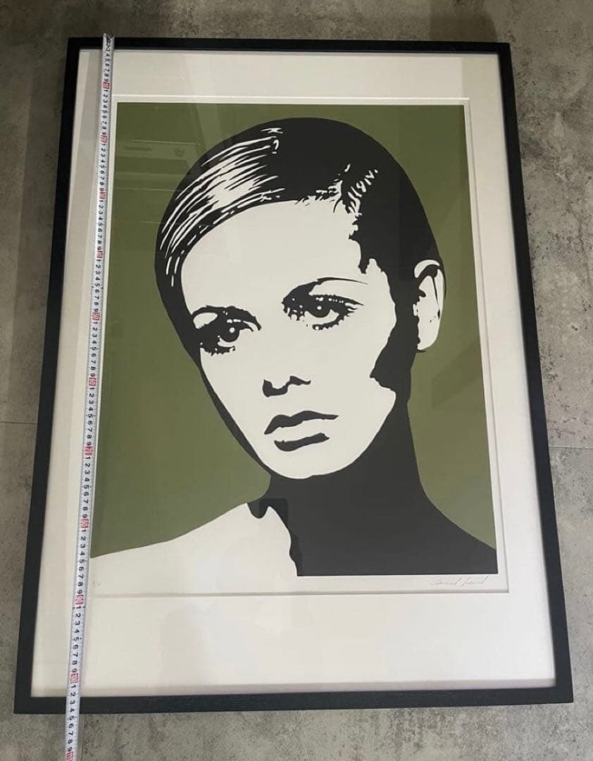 シルクスクリーン アート 女性ポートレート