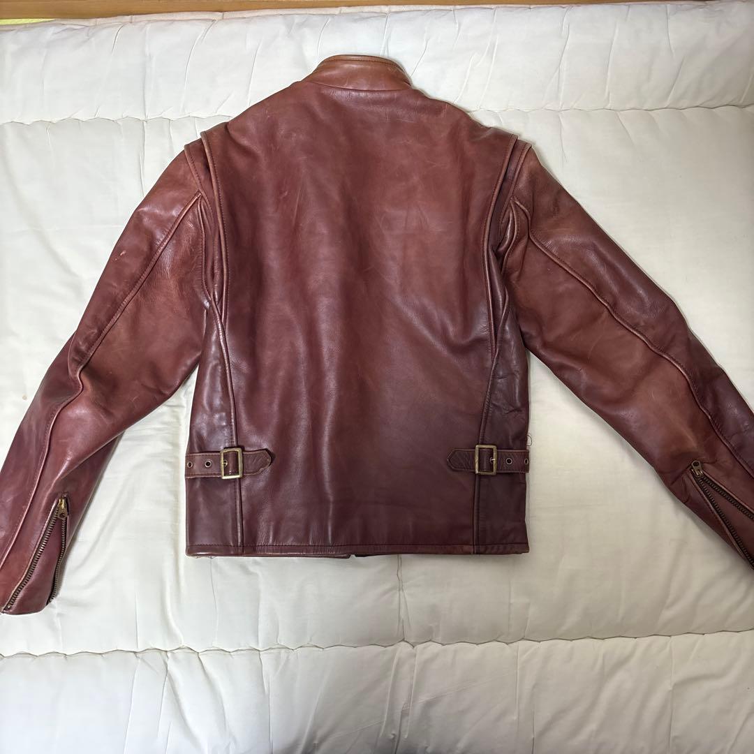 美品ステアハイド＆TALON 1970年代レプリカSQUADRONシングルレザー