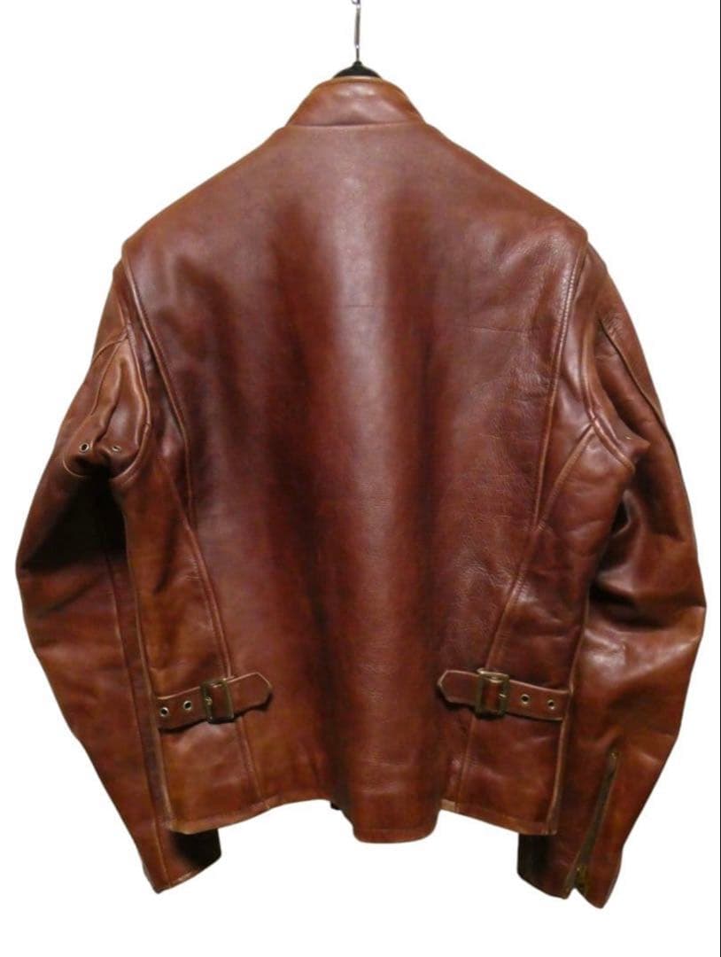 美品ステアハイド＆TALON 1970年代レプリカSQUADRONシングルレザー