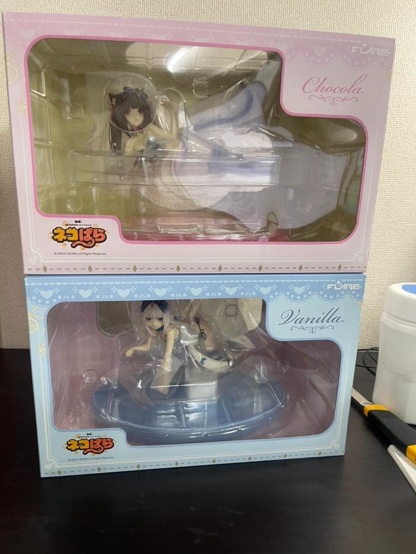 ネコぱら ショコラ & バニラ 2点セット PVC製塗装済完成品