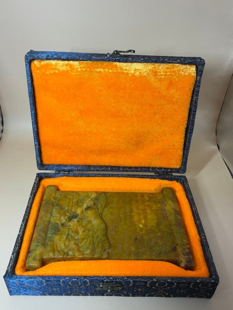 中国骨董品 天然高古玉 天然玉石 高古玉書第三十三計 貴重 時代物文房具希少レア