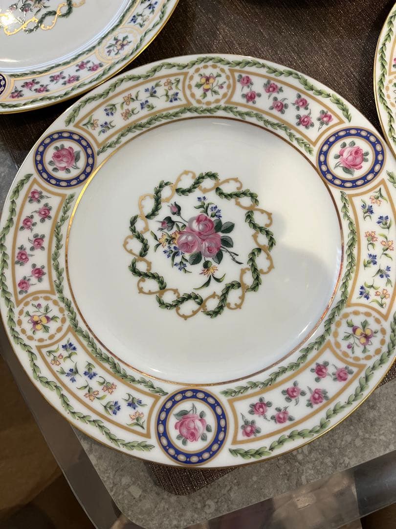 M_TKHS Haviland リモージュ ルーブシエンヌ　6枚セット中皿