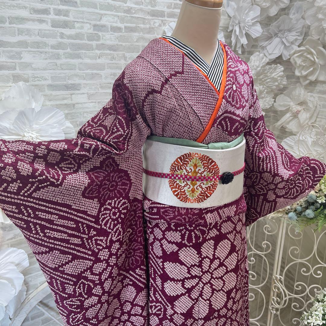 バターサンド大好き★絞り振袖★名古屋帯セット