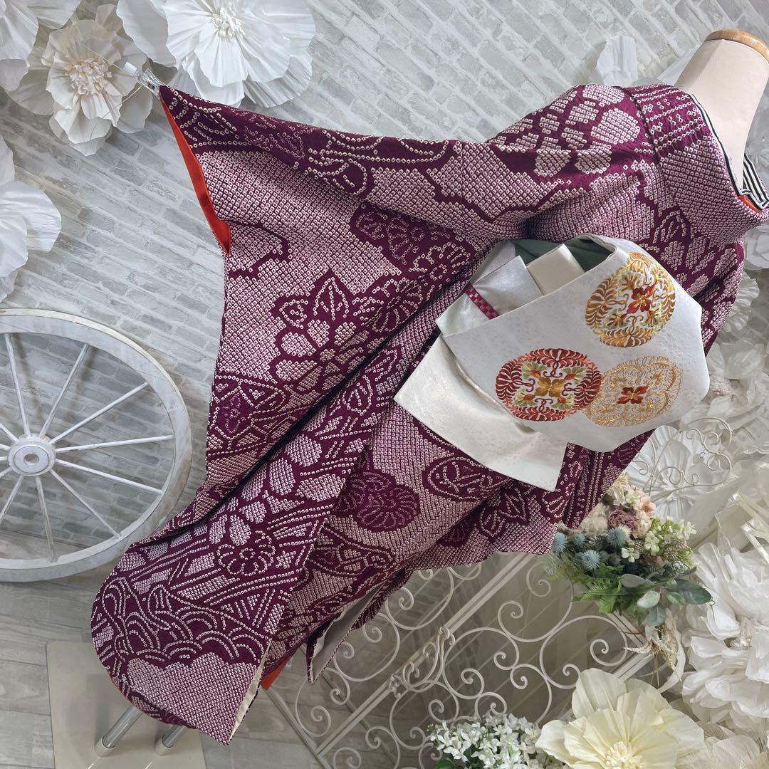 バターサンド大好き★絞り振袖★名古屋帯セット