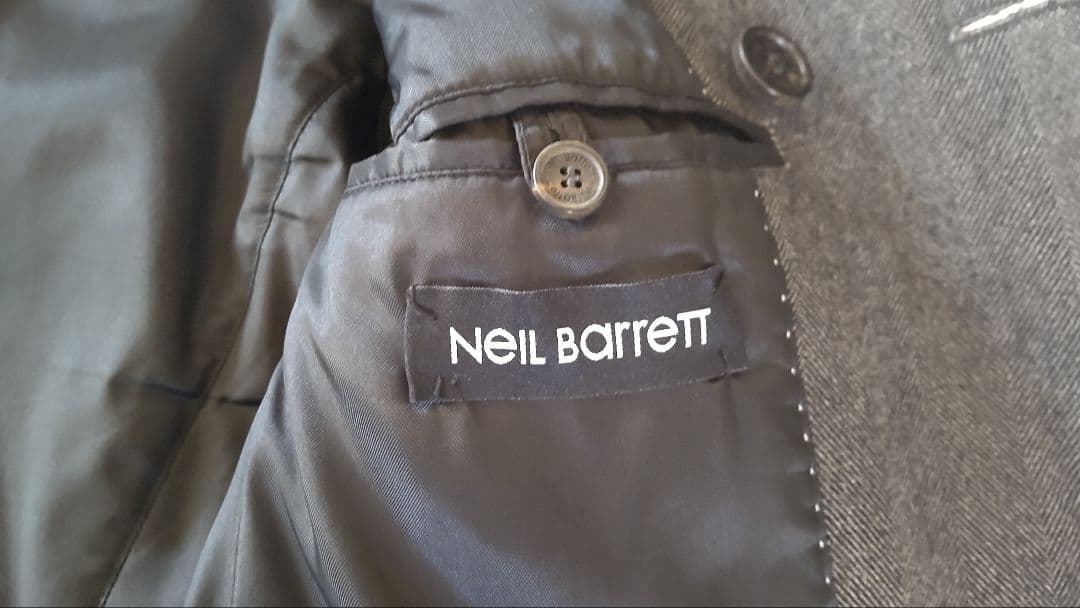 NEIL BARRETT ニールバレット グレー ダブルブレストジャケット