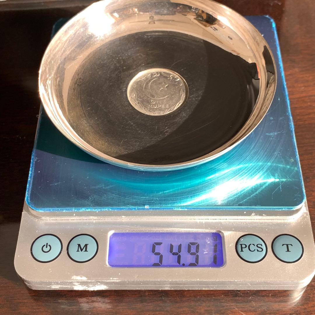 アンティーク　シルバー製　プレート　銀製　1ルピー　silver940