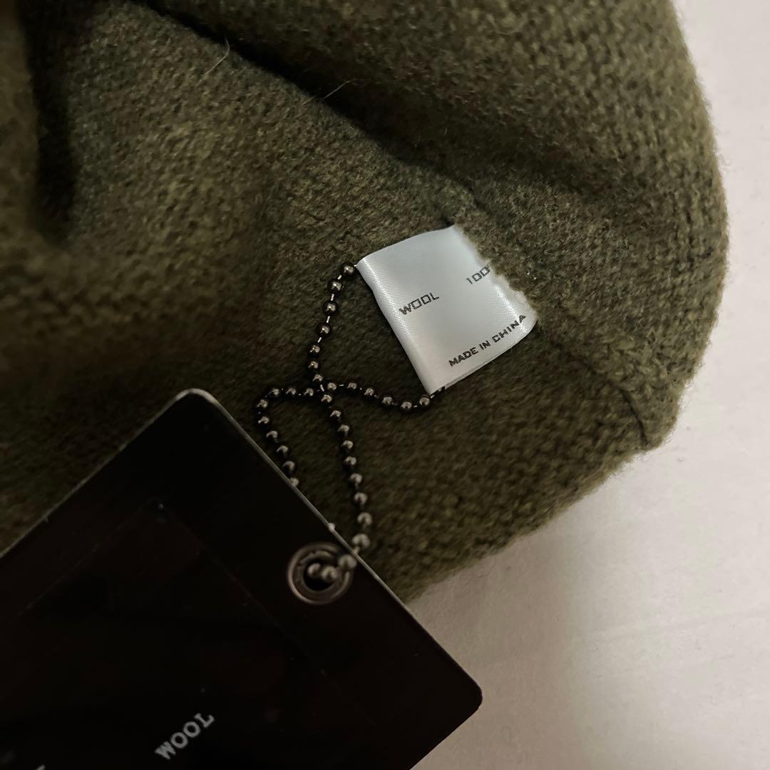 新品 ナンバーナイン 04AW GIVE期 ウール ネックウォーマー オリーブ