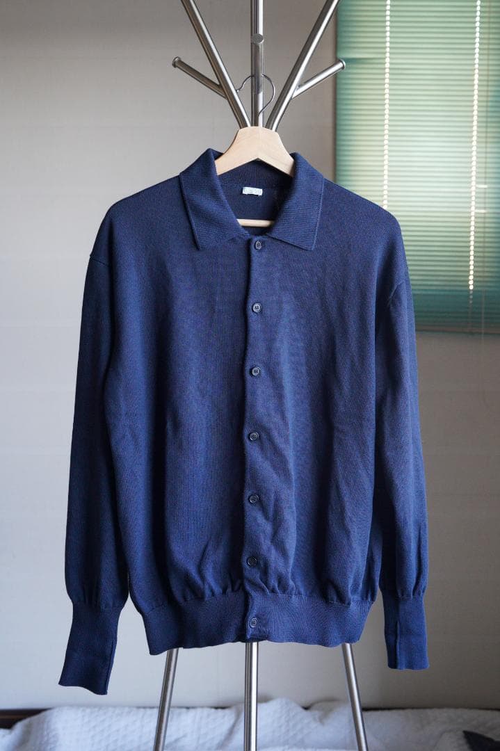 トップス A.PRESSE \"Polo Collar Cardigan\"