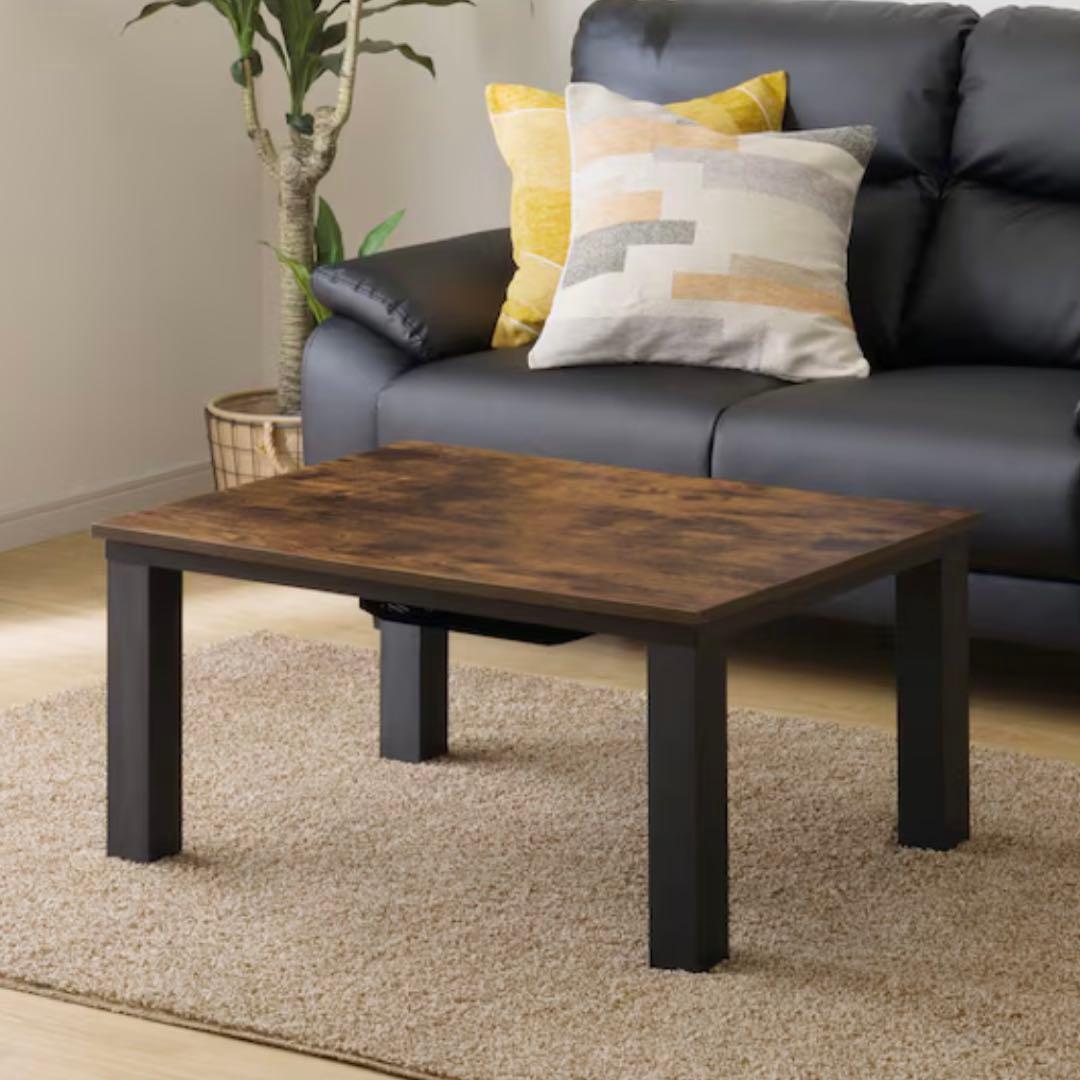 2021年製 ニトリ　木目調デザインのリビングこたつ(8060 VBR)　炬燵