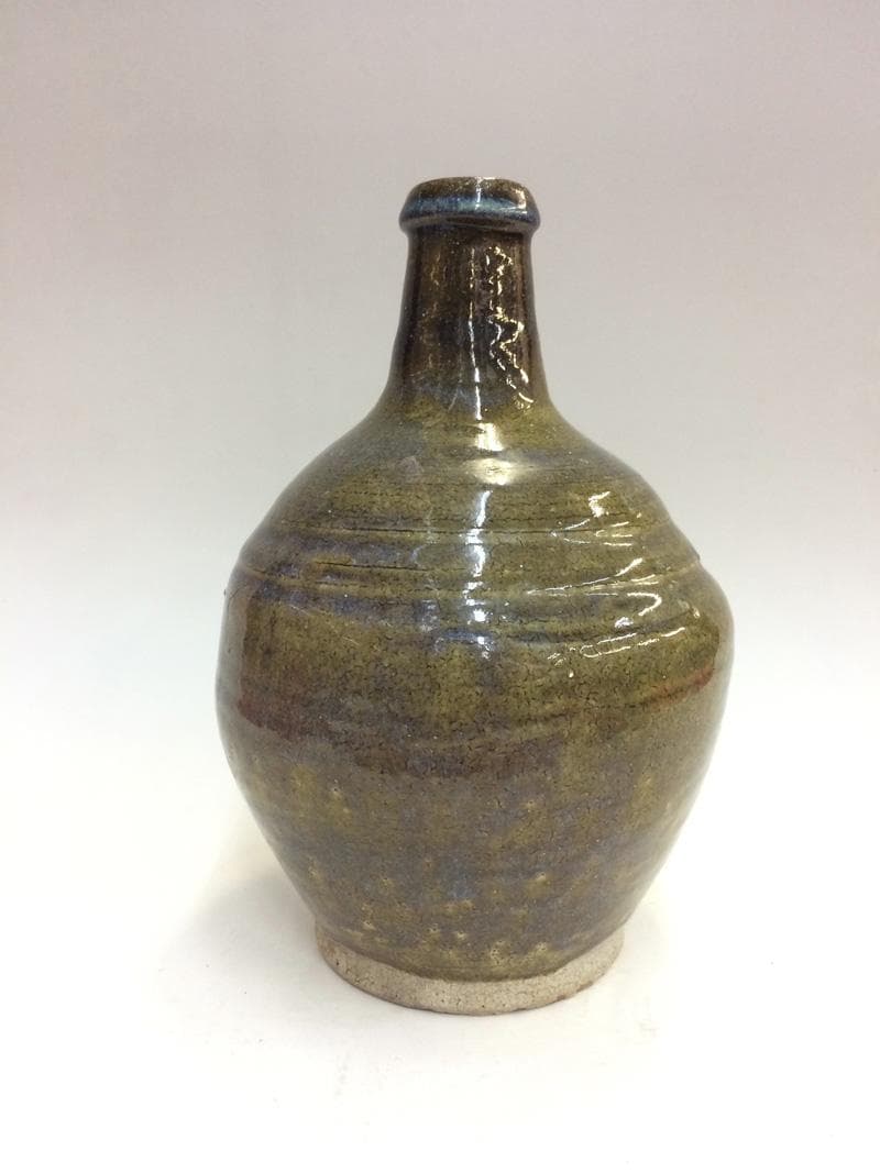 ★骨董一点もの！　美濃焼　口付徳利　江戸末~明治　◆ 29/5_9