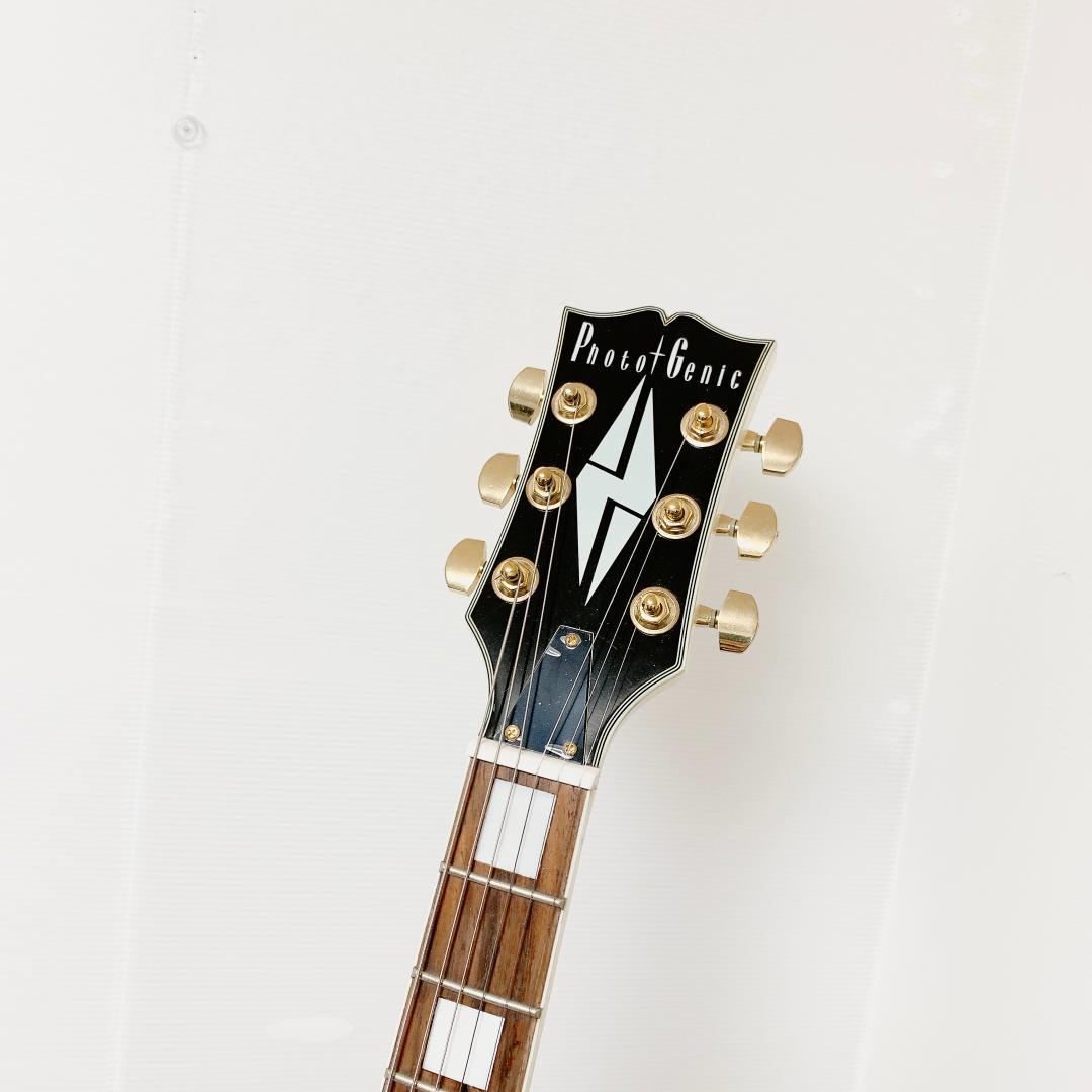美品 Photogenic フォトジェニック レスポールカスタム 白 ホワイト