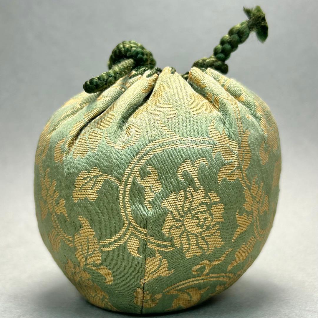 茶入　『亀井楽山　高取焼　文琳茶入』　替え仕覆　お茶道具　茶道　共箱　工芸品