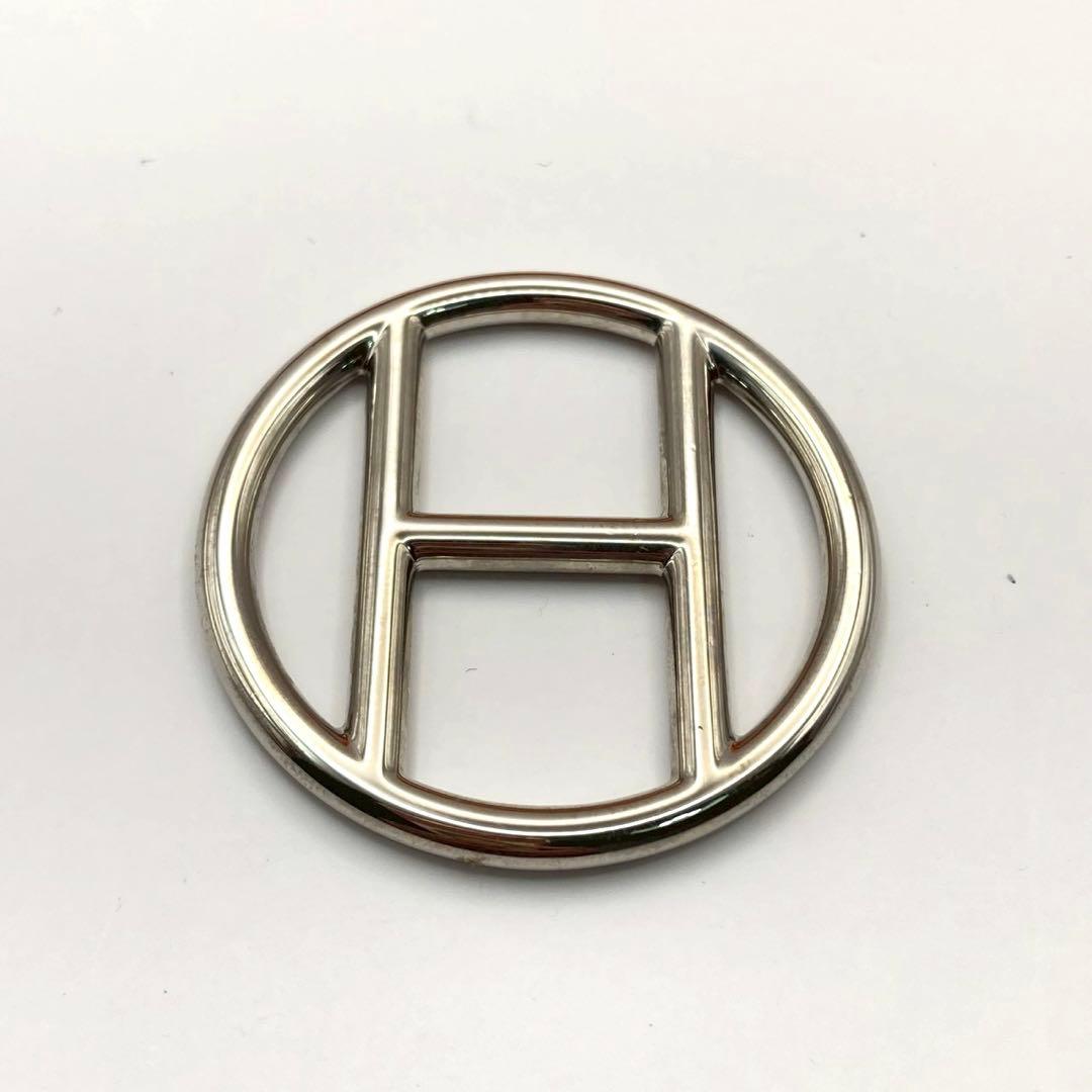 【極美品】エルメス　バックル　ペンダントトップ　チャーム　Hロゴ　ロゴ刻印