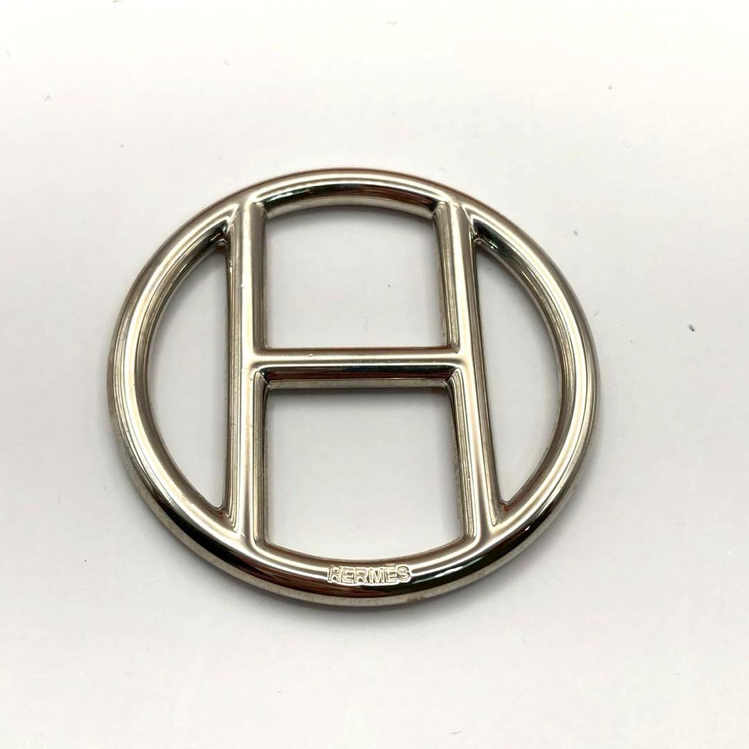 【極美品】エルメス　バックル　ペンダントトップ　チャーム　Hロゴ　ロゴ刻印