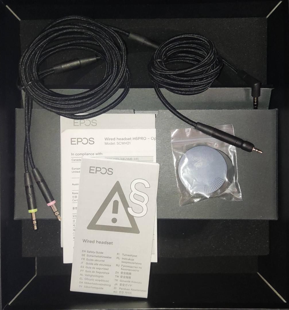 EPOS H6PRO 有線ヘッドセット ブラック　密閉型　ゲーミングヘッドセット