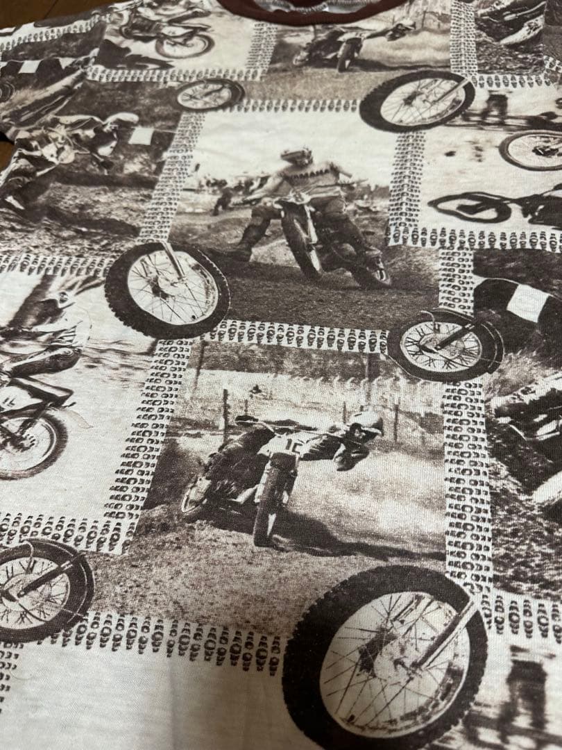 70’sモータサイクルtシャツ モトクロスtシャツ ヴィンテージ フォトプリント