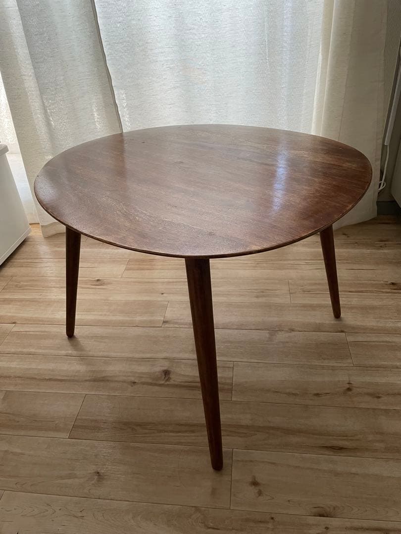 ZARA 面取り加工　ウッド　サイドテーブル