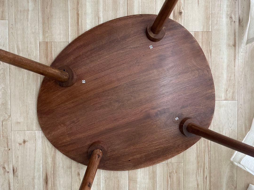 ZARA 面取り加工　ウッド　サイドテーブル