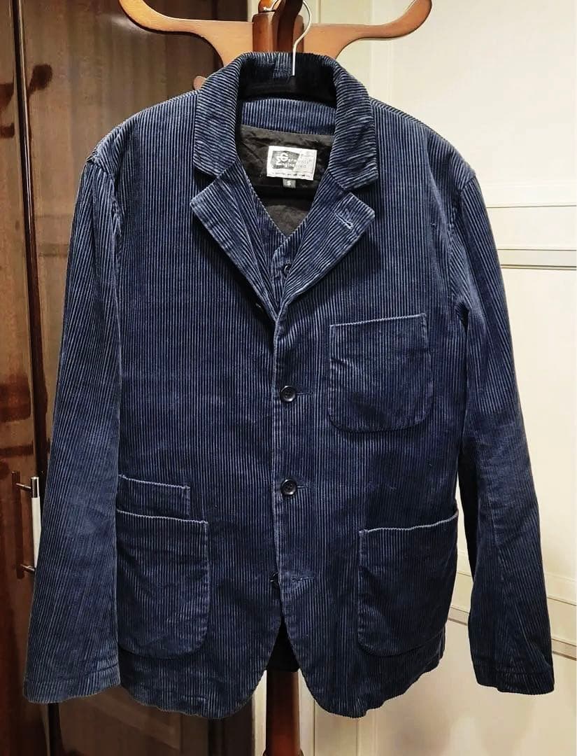 希少旧タグ✨00s エンジニアドガーメンツ コーデュロイ セットアップ 紺 S