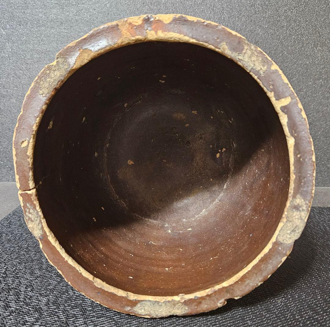 室町時代　古瀬戸　鉄釉　二重輪線文　鉢　甕　花入れ　古陶磁器　国分寺出土　六古窯