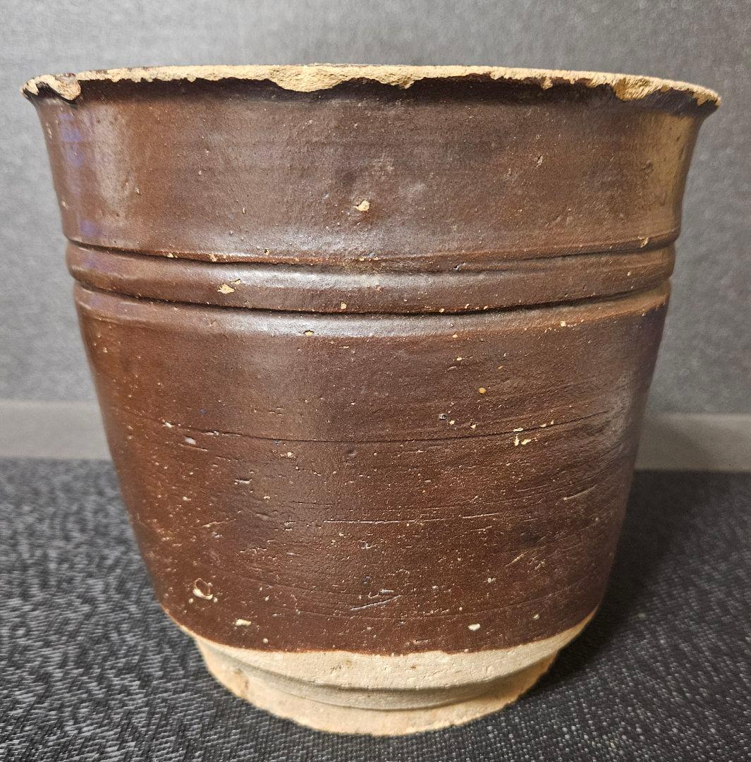 室町時代　古瀬戸　鉄釉　二重輪線文　鉢　甕　花入れ　古陶磁器　国分寺出土　六古窯