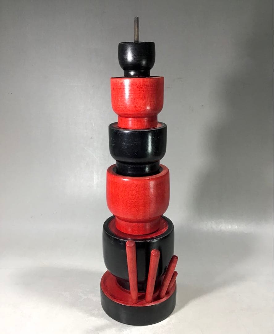 昭和レトロ 廃絶品 佐野つとむ 変わり 独楽 郷土玩具 江戸独楽 富士 こけし