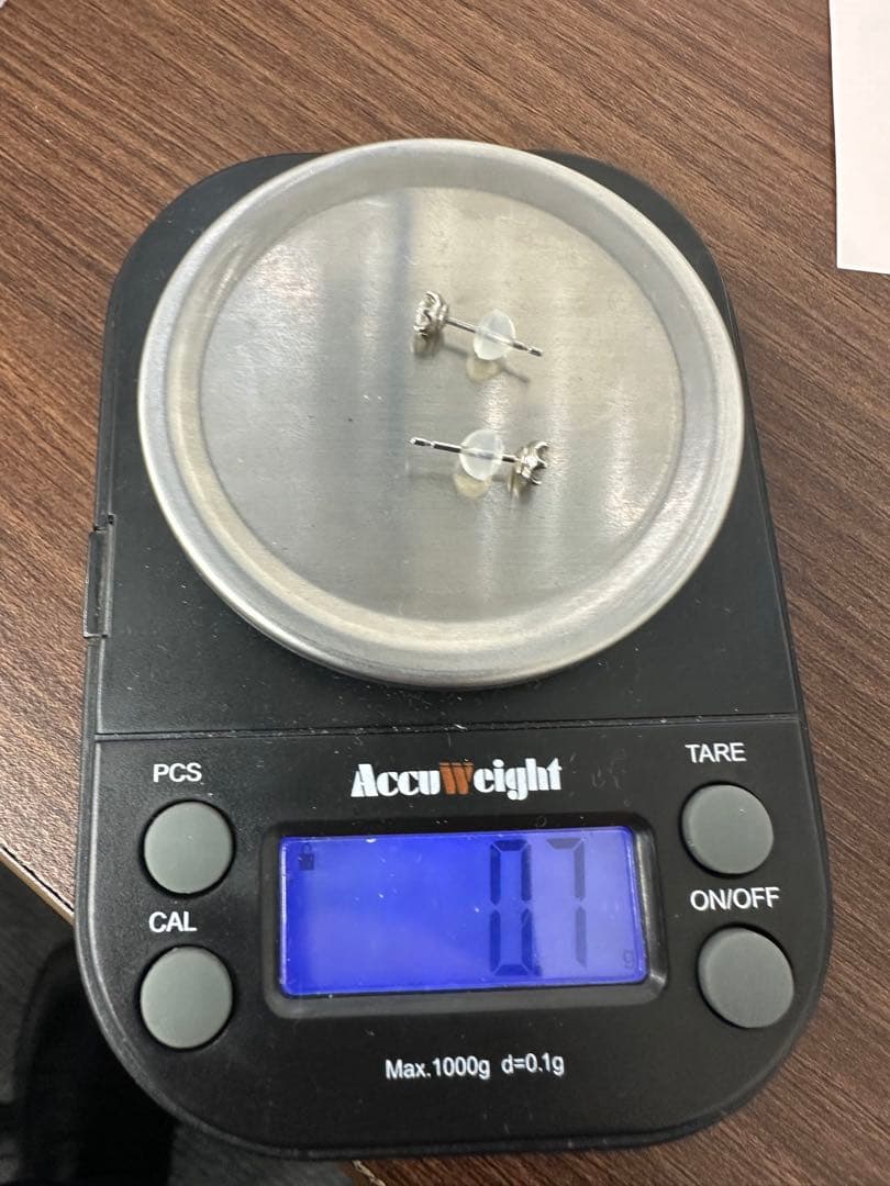 A2 ダイヤ　ピアス　ペア　pt900 0.18ctダイヤ×2 真贋済み