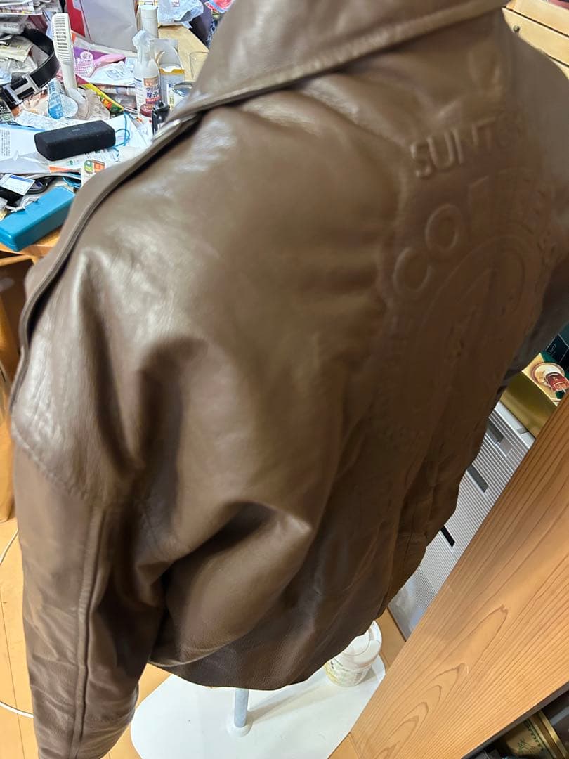 BOSS COFFEE レザージャケット Lサイズ　A2フライトジャケットタイプ
