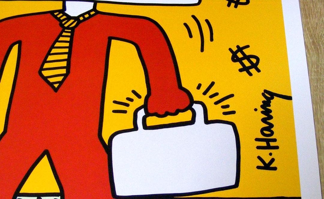 キースヘリング TV Man 1999年製 ポスター