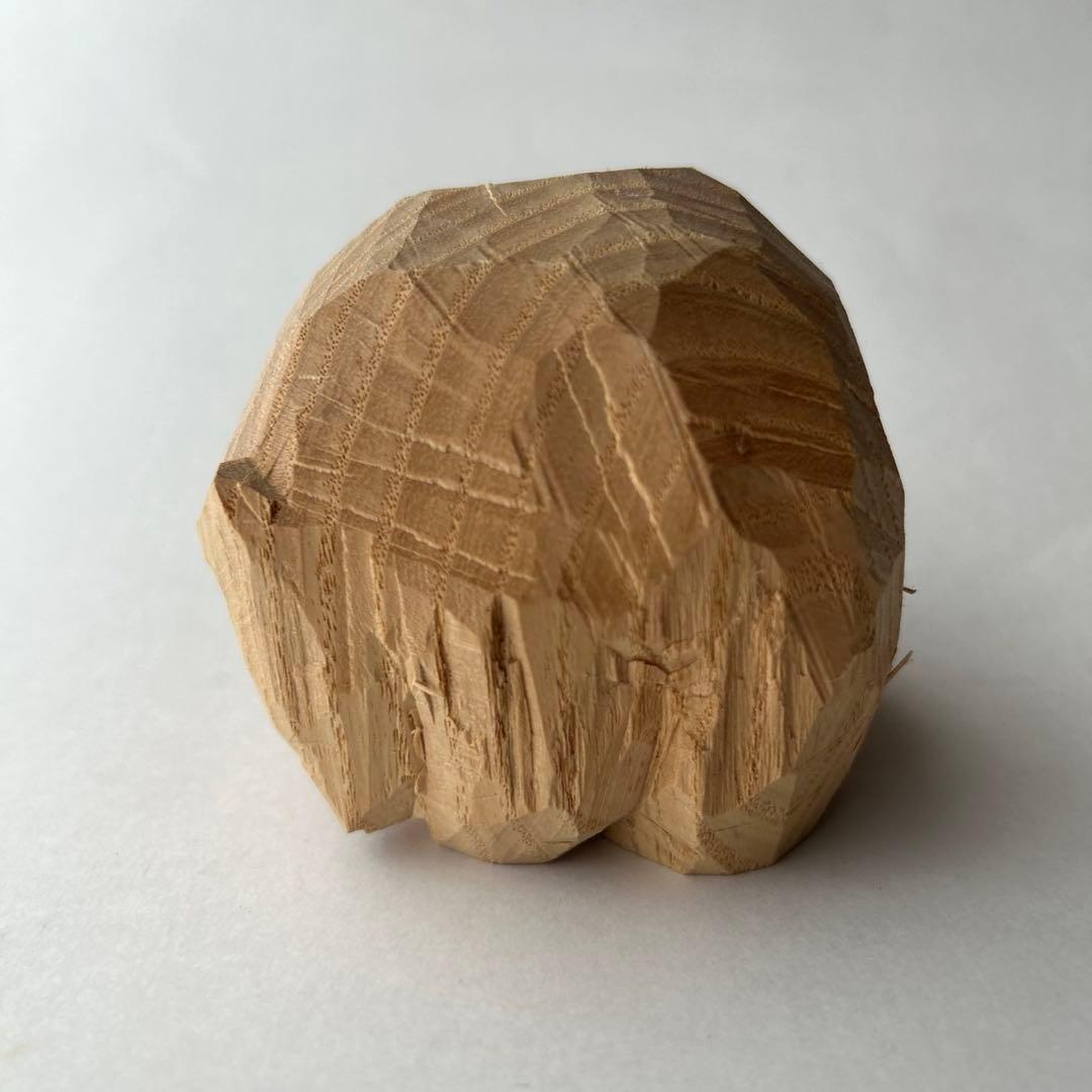 高野夕輝 木彫り熊 彫刻 木彫り 抽象熊