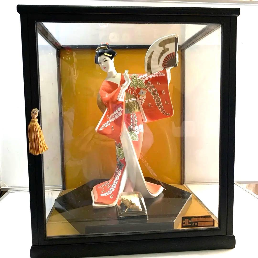 藤献上【博多人形】美人物　　　　　　（立姿）中古