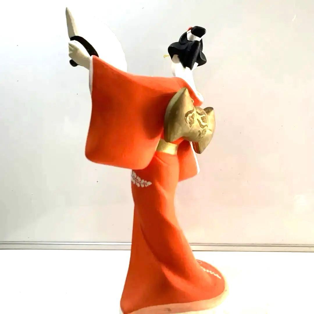 藤献上【博多人形】美人物　　　　　　（立姿）中古