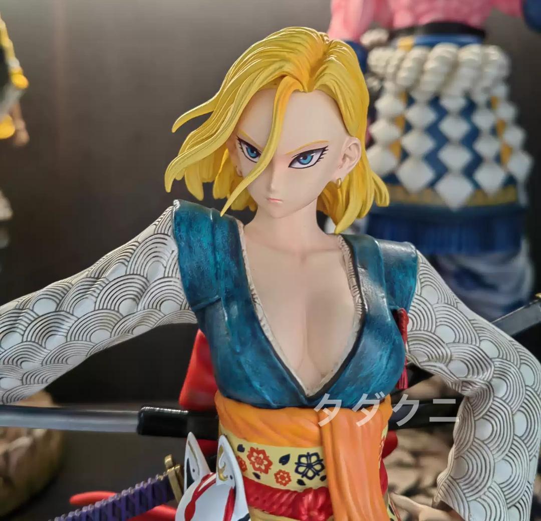 ドラゴンボール 人造人間18号 武士 フィギュア ガレージキット 塗装済み完成品