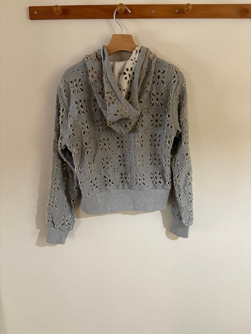 トップス MASU FLOWER HOLE ZIP-UP SWEAT PARKA 46