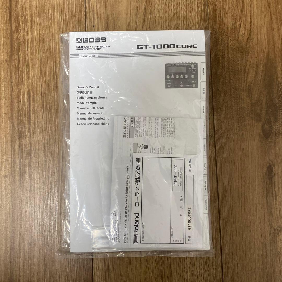 【セット】BOSS GT-1000 core+FS-7+Hosa STP-201