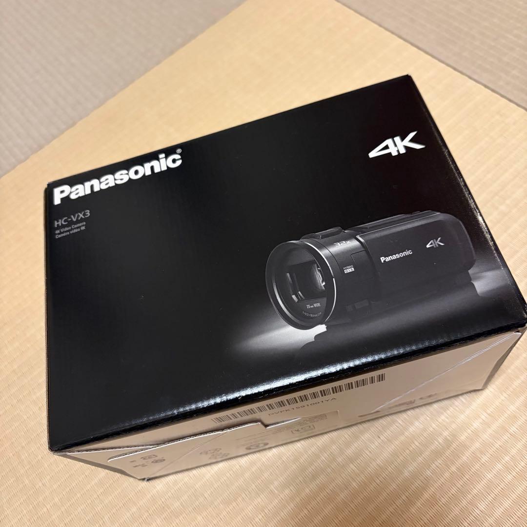 【美品】Panasonic HC-VX3 4Kビデオカメラ　ブラック