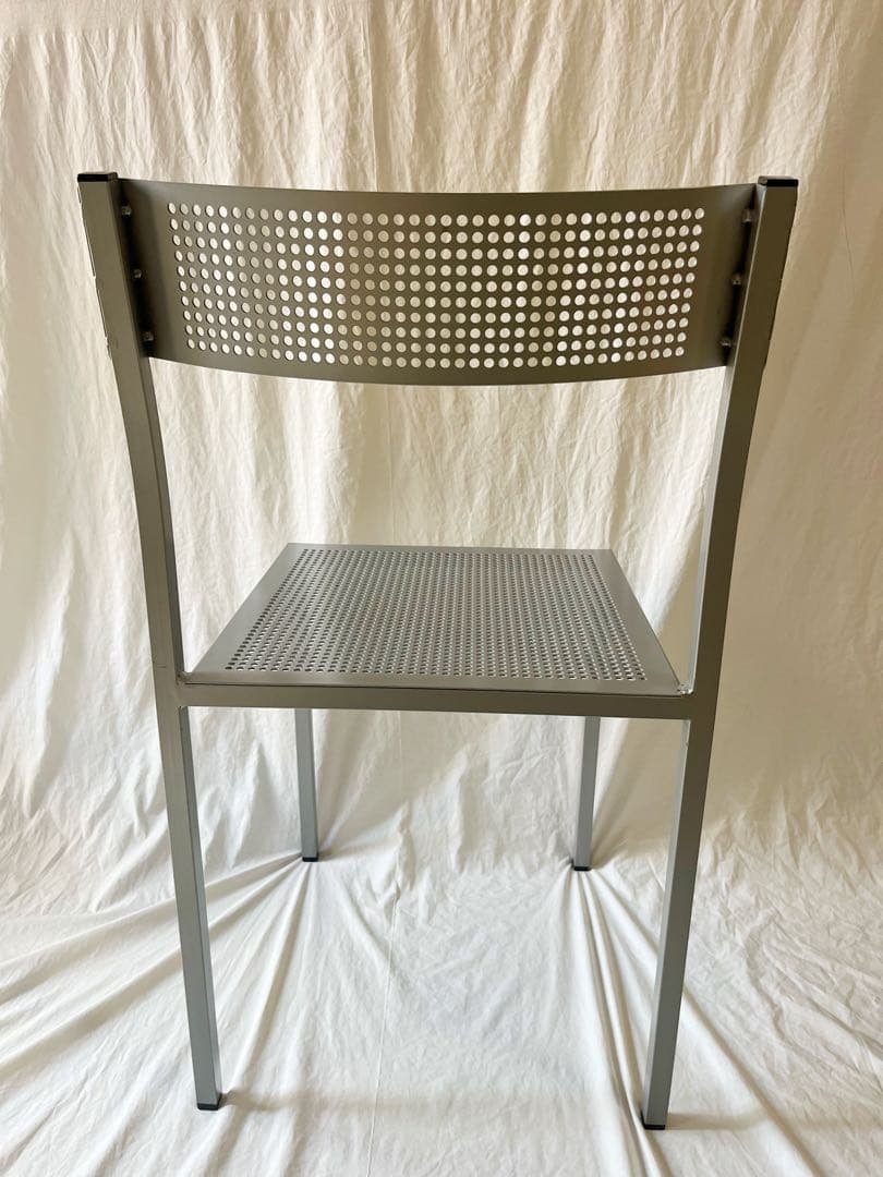 『ポストモダン』パンチングメタル　チェア　ヴィンテージ　三原昌平　モダン