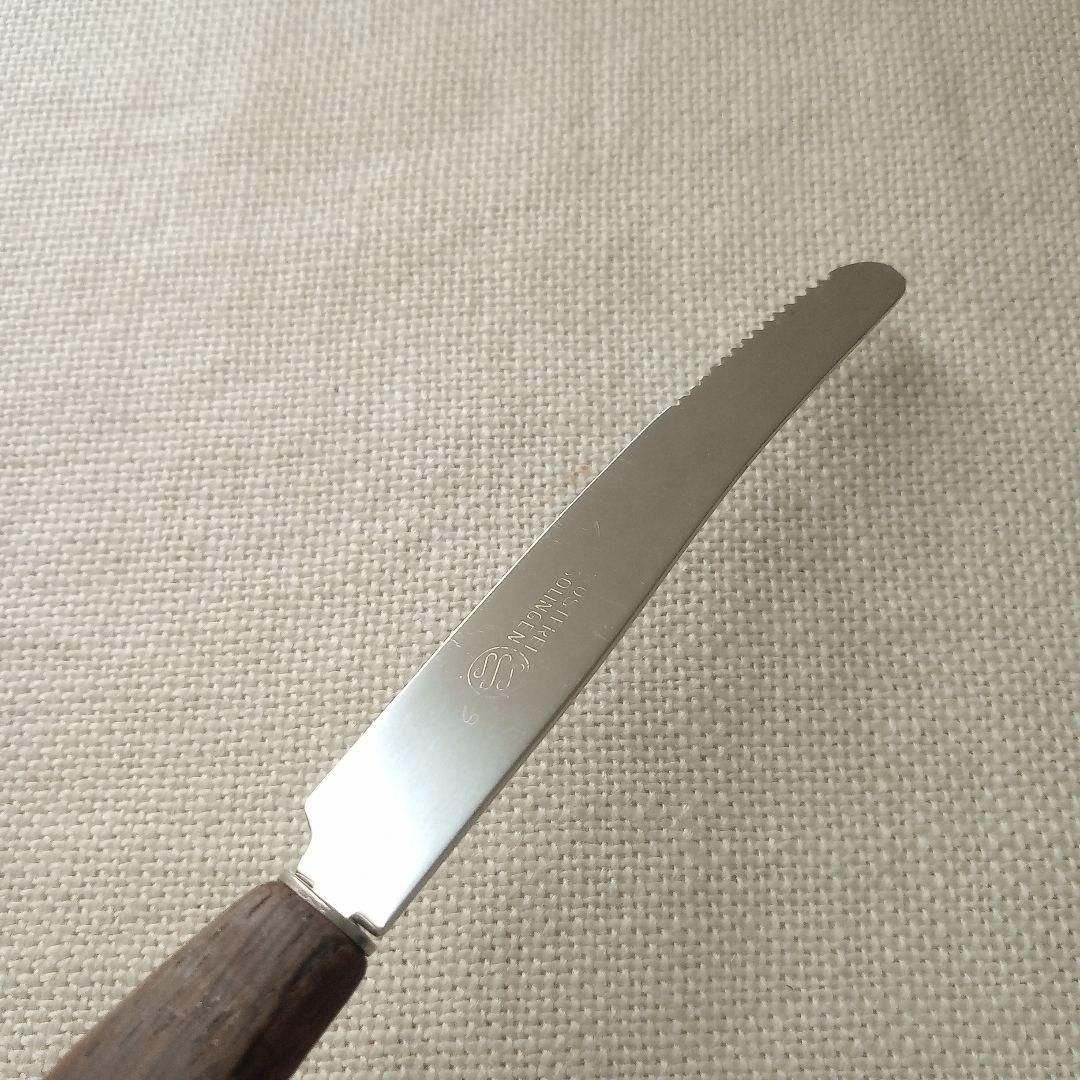 ドイツ・ゾーリンゲン／チークハンドルのフォーク＆ナイフ 8本セット／ヴィンテージ