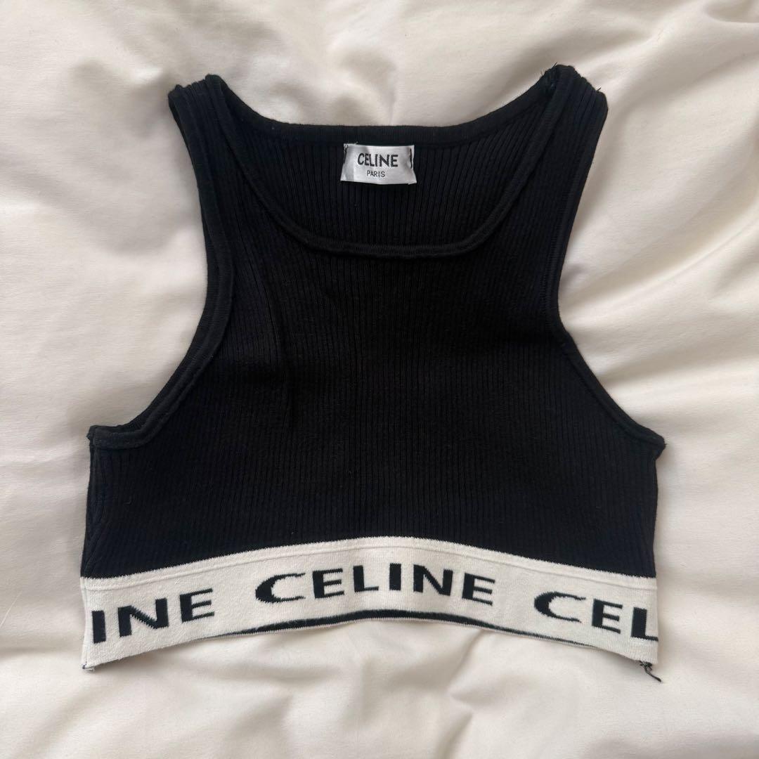 CELINE ブラック タンクトップ