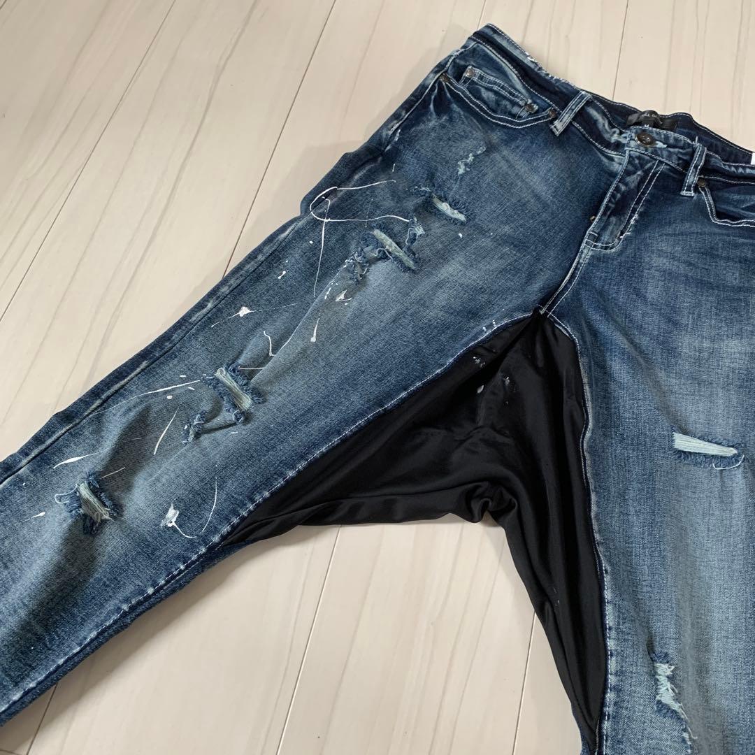 GACKTさん着用風 サルエルデニム【Mサイズ】