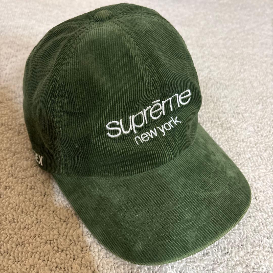 supreme コーデュロイキャップ GORE-TEX オリーブグリーン