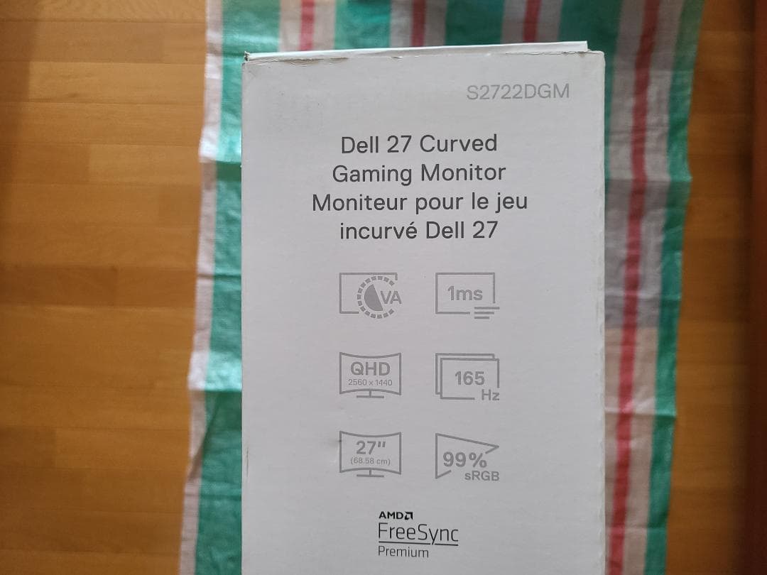 Dell 27インチ WQHD 曲面型ゲーミングモニター ■S2722DGM■