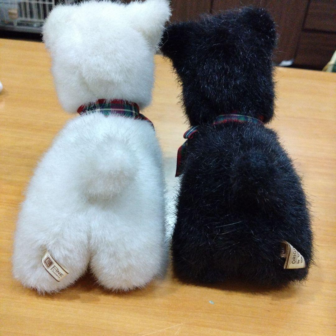 吉徳ぬいぐるみ　犬　テリア　子犬　ペア　レトロ