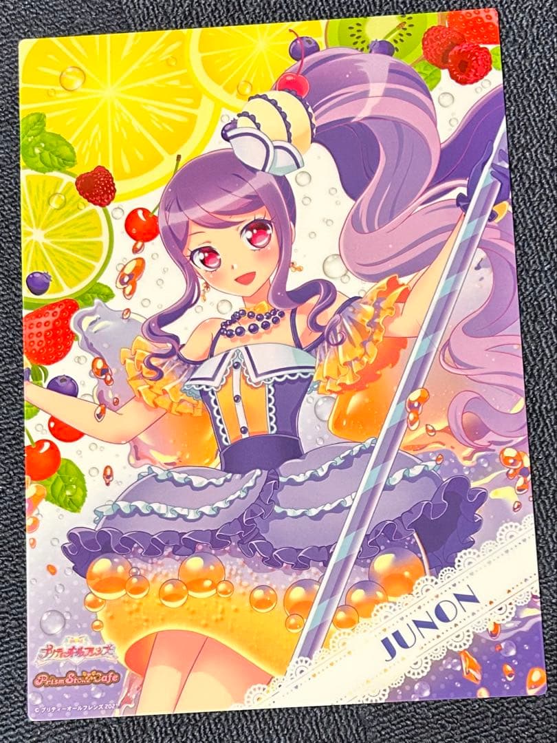 プリパラ　トライアングル　カフェ　じゅのん　A4サイズハードブロマイド