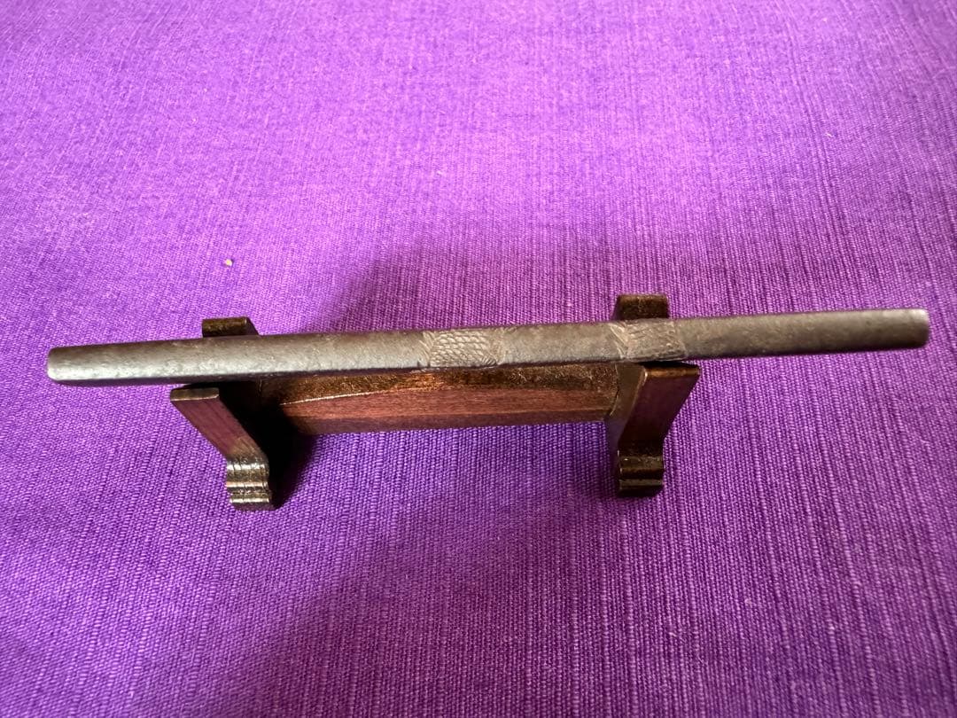 成龍軒栄寿　最高峰品　鉄地龍図小柄　特保確実　真作保証（日本刀装具笄鍔鐔目貫小刀