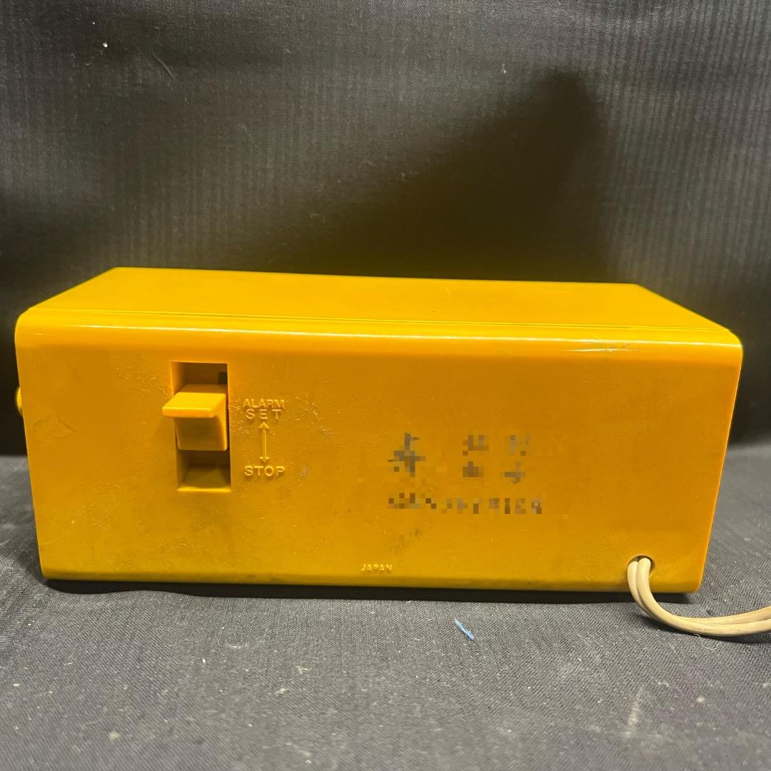 〇Nb左1064 昭和レトロ セイコー パタパタ時計 DP617 イエロー