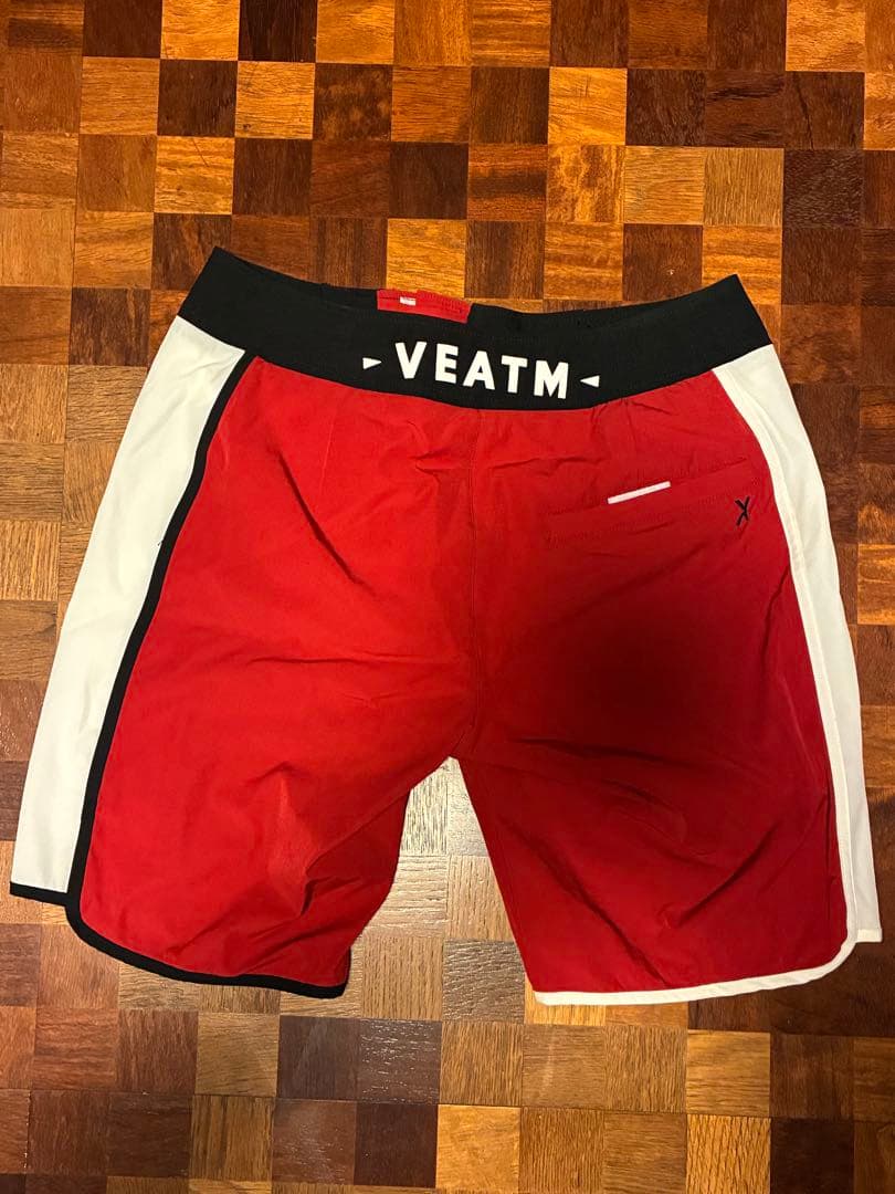 VEATM ビートム サーフパンツ 水着 赤黒Sサイズ